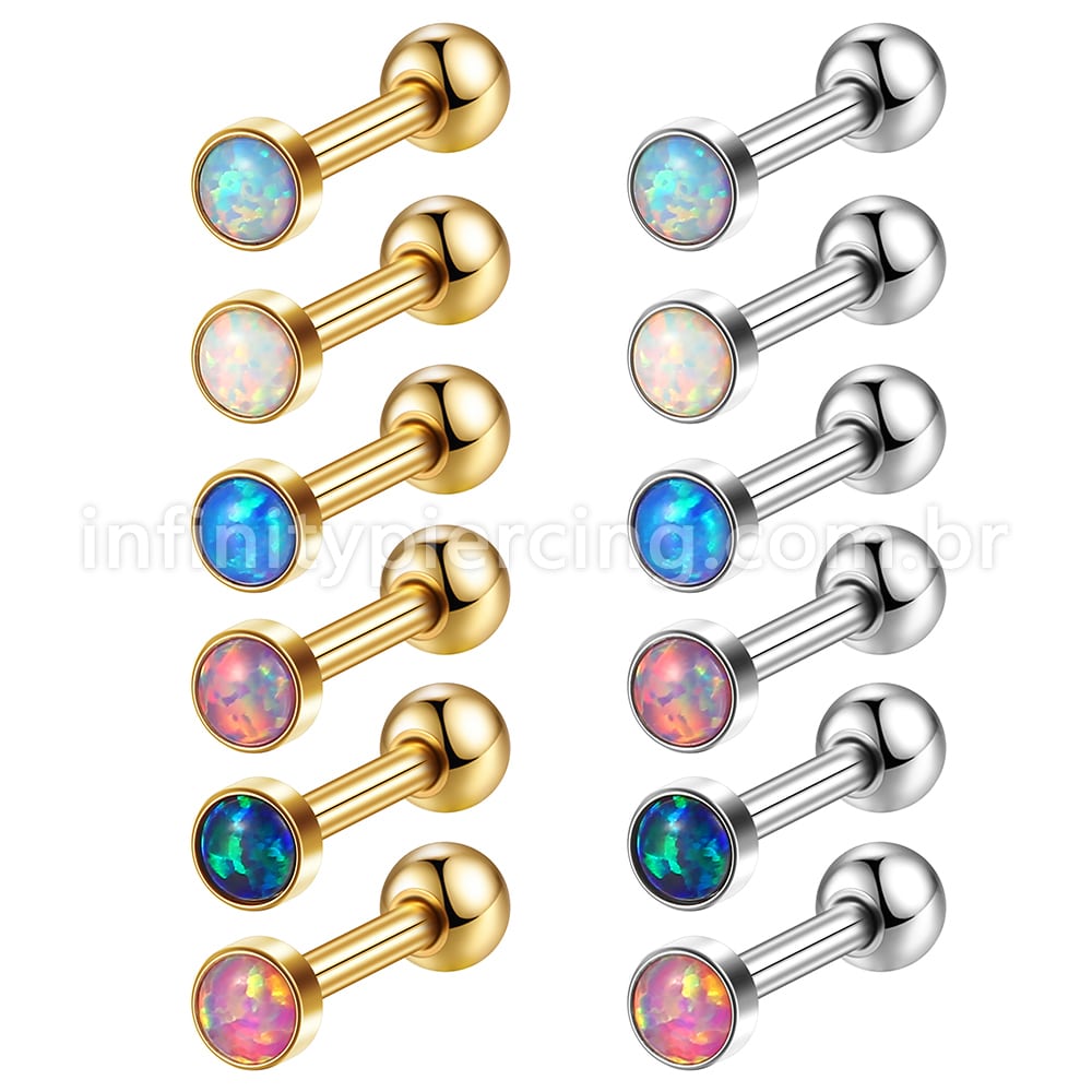 Piercing Minibarbell Aço Cirúrgico Opala